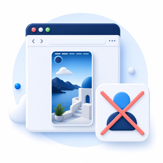Illustration for No Instagram account required