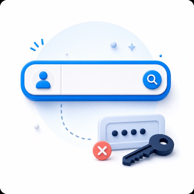 Illustration for No login or password