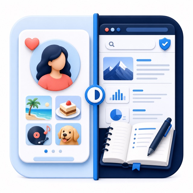 Illustration for Separating personal and professional browsing